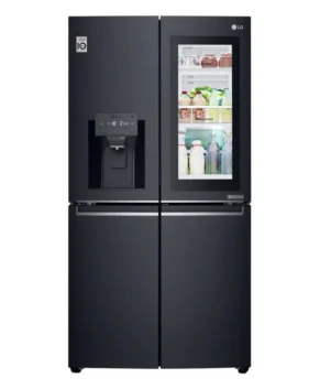 LG 708L French Door Fridge, with InstaView Door-In-Door®, in Black Stainless Steel GF-V708MBSL