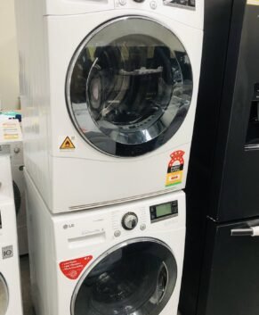LG 10kg Front Load Washing Machine & LG 8kg Heat Pump Dryer  WD14071SD6 TD-H802SJW