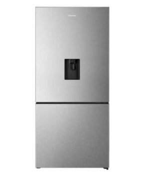 HISENSE 482 LITRE PUREFLAT BOTTOM MOUNT REFRIGERATOR - STAINLESS STEEL - WATER DISPENSER HRBM482SW