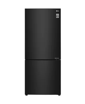 LG 420L Bottom Mount Fridge with Door Cooling in Black Steel Finish  GB-455BTL