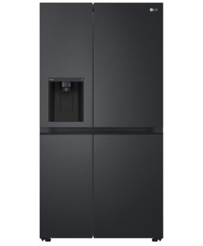 LG 635L Side by Side Fridge with Ice & Water Matte Black GS-L635MBL